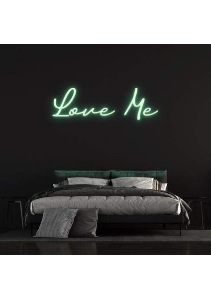 Love Me Neon Duvar Yazısı Dekoratif Duvar Aydinlatmasi Gece Lambası