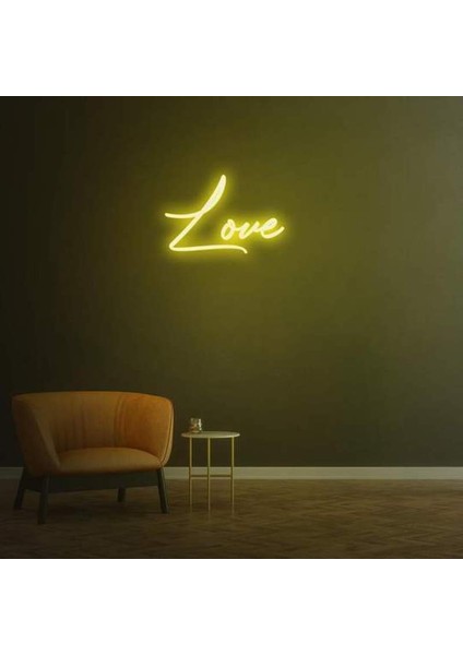 Love Neon Duvar Yazısı Dekoratif Duvar Aydinlatmasi Gece Lambası