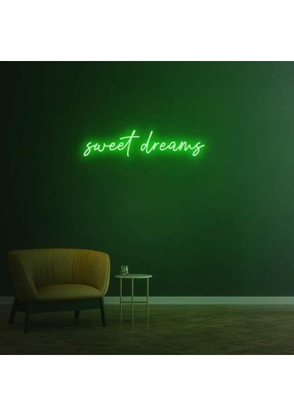 Sweet Dream Neon Duvar Yazısı Dekoratif Duvar Aydinlatmasi Gece Lambası