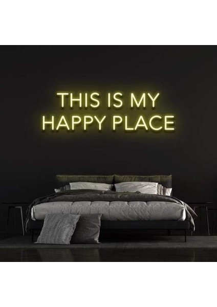 Thıs Must Be The Place Neon Duvar Yazısı Dekoratif Duvar Aydinlatmasi Gece Lambası