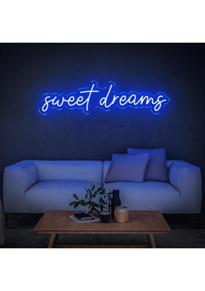 Sweet Dream Neon Duvar Yazısı Dekoratif Duvar Aydinlatmasi Gece Lambası