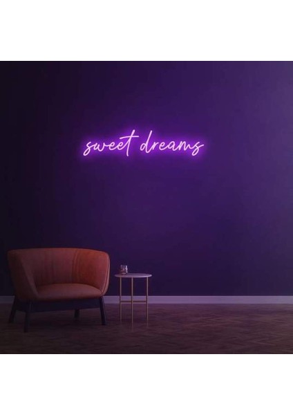 Sweet Dream Neon Duvar Yazısı Dekoratif Duvar Aydinlatmasi Gece Lambası