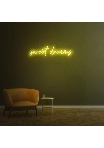 Sweet Dream Neon Duvar Yazısı Dekoratif Duvar Aydinlatmasi Gece Lambası