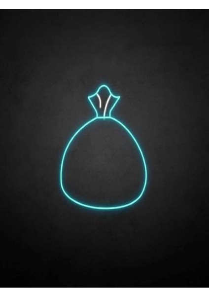 Yılbaşı Çantası Neon Duvar Yazısı Dekoratif Duvar Aydinlatmasi Gece Lambası