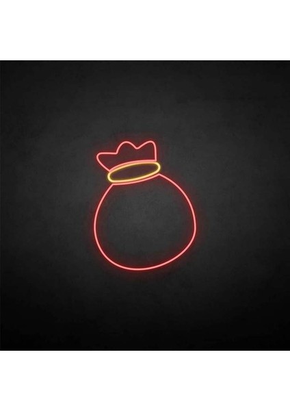 Şanslı Çanta Yılbaşı Neon Duvar Yazısı Dekoratif Duvar Aydinlatmasi Gece Lambası