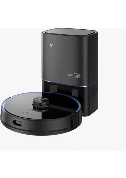 Alpha S9 Ultraviyole Toz Boşaltma Üniteli Robot Süpürge - Siyah