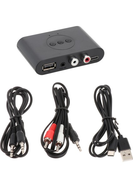 Taşınabilir Alıcı Bluetooth 5.0 Nfc 2 Rca Ses Adaptörü Müzik Akışı Için