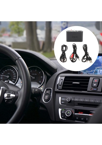 Taşınabilir Alıcı Bluetooth 5.0 Nfc 2 Rca Ses Adaptörü Müzik Akışı Için