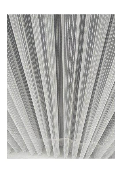 Tül Perde Çizgili Sade Spor Ütü Istemez Kaliteli Tül Perde 1 X 3 Sık Pileli fırsatları