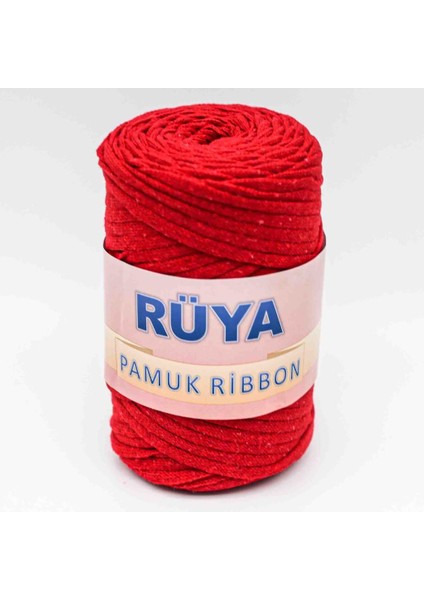 Kırmızı Renk Pamuk Ribbon No:9