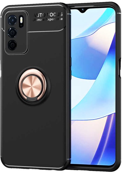 Oppo A16 Kılıf Yüzüklü Magnetli Ravel Case