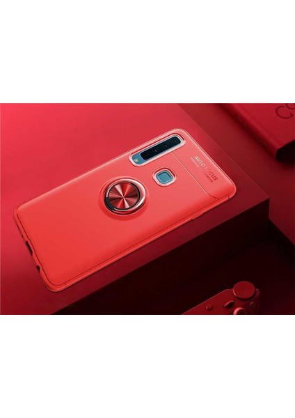 Samsung Galaxy A9 2018 Kılıf Yüzüklü Magnetli Ravel Case