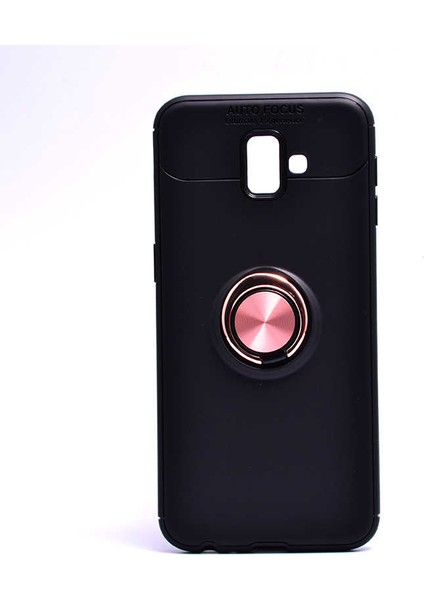 Samsung Galaxy J6 Plus Kılıf Yüzüklü Magnetli Ravel Case