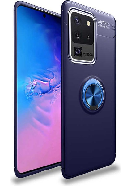 Samsung Galaxy S20 Ultra Kılıf Yüzüklü Magnetli Ravel Case