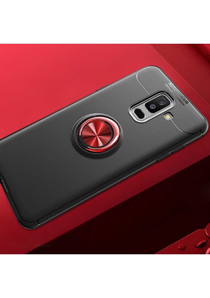 Samsung Galaxy A6 Plus 2018 Kılıf Yüzüklü Magnetli Ravel Case