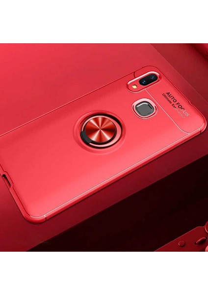 Samsung Galaxy A10S Kılıf Yüzüklü Magnetli Ravel Case