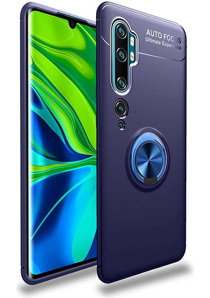 Xiaomi Mi Note 10 Kılıf Yüzüklü Magnetli Ravel Case