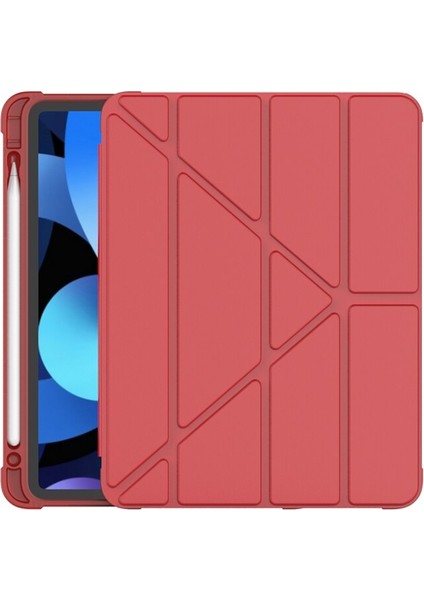 Samsung Galaxy Tab S7 T870 T875 T877 Kılıf Kalem Bölmeli Trifolding Case