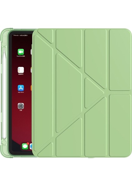 Apple iPad Air 2 9.7 Kılıf Kalem Bölmeli Trifolding Case A1566 A1567