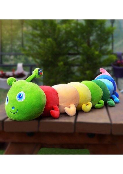 75 cm Renkli Tırtıl Yastık