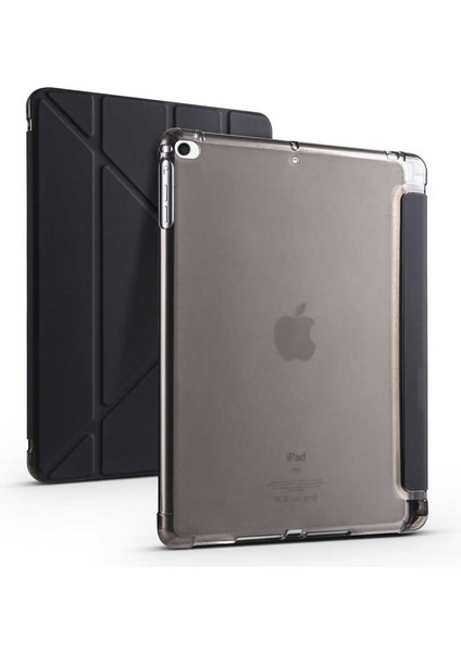 Apple iPad 6. Nesil 9.7 Kılıf Kalem Bölmeli Trifolding Case A1893 A1954