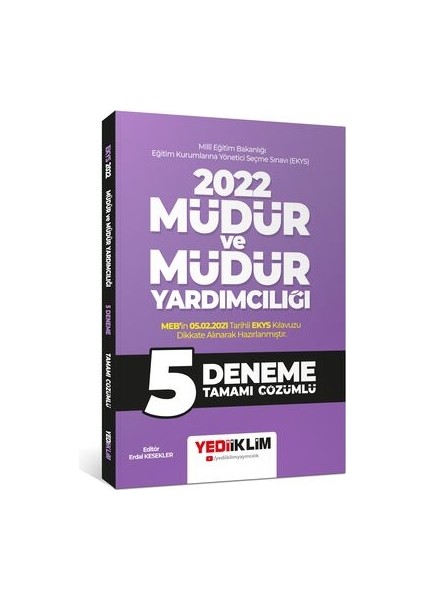 2022 MEB EKYS Müdür ve Müdür Yardımcılığı Tamamı Çözümlü 5 Deneme