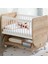 BW1031 - Sallanır Tekerlekli Sepet Bebek Beşik 50X90 Ahşap 4