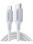 Lightning to USB-C 3A PD MFi Sertifikalı Örgülü Hızlı Şarj Kablosu, 2 Metre, Gümüş - 70525 1