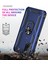 Oppo A52/A72/A92 4g Için Çift Katmanlı Ağır Askeri Sınıf Darbeye Halkalı Standlı Kılıf Mavi (Yurt Dışından) 5