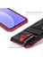 Xiaomi Redmi 9t / Redmi 9 Power Için Kart Yuvası Tutucu Standlı Hibrit Askeri Sınıf Koruma Kılıfı Kırmızı (Yurt Dışından) 4