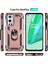Oneplus 9 Pro Için Çift Katmanlı Ağır Askeri Sınıf Darbeye Halkalı Standlı Kılıf Rose Gold (Yurt Dışından) 2