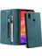 Xiaomi Redmi Note 7 / Note 7 Pro Için Premium Vintage Pu Deri Kılıf Mat Cüzdan Çevirme Standı Kapağı Mavi (Yurt Dışından) 4