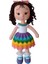 Kahve Kıvırcık Saçlı Karnaval Bebek Amigurumi Organik Oyuncak 1