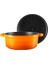 Amusant Derin Döküm Tencere 24 cm Turuncu 4