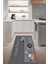 Dijital Baskılı Kaymaz Taban Yıkanabilir Fresh Kitchen Yazılı Gri Mutfak Halı YOLLUK-D5013 3