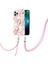 Apple iPhone 13 Pro Max Için Mermer Desenli Yumuşak Tpu Kordonlu Darbeye Dayanıklı Kılıf (Yurt Dışından) 4