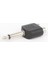 5 Adet 6.3mm Mono Gitar Jak Jack - 2 Rca Dişi Audıo Lale Tos Çevirici Dönüştürücü Kablo Soket Ucu Uç 2