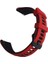 Puluz 22Mm Çift Renkli Silikon Kayışı Kırmızı Siyah (Yurt Dışından) 1