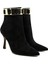 Siyah Vegan Süet Bootie - Renata 2