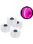 4 Paket Rulo Paten Tekerlek Aydınlık Işık Up, Rulmanlar ile - Çift Sıra Paten ve Kaykay Için Açık Tekerlekli Paten Tekerlekler 32X58MM, 82A - Pembe (Yurt Dışından) 3