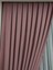 Pembe Düz Renk Pileli Keten Fon Perde, Seyrek Pile, Tek Kanat 50 x 270 Cm. 3