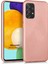Matte Silicone Samsung Galaxy A52S Kılıf Rose Gold 1