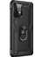 Samsung Galaxy A52S Kılıf Military Ring Holder Siyah 2