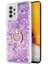 Samsung Galaxy A52S Kılıf Glitter Liquid Holder Mor 1