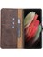 Mw Deri Telefon Kılıfı Samsung S21 Ultra TN03 Kahve 4