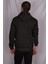 Siyah Renk Kapüşonlu Kanguru Cep Detaylı Erkek Sweatshirt 2