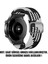 Huawei Watch Gt2 46MM Kordon Braided Solo Loop Band Siyah Beyaz 2