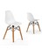 Eames Child Sandalye 2 Adet | Natural Ahşap Ayaklı 5