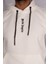 Beyaz Renk Kapüşonlu Kanguru Cep Detaylı Erkek Sweatshirt 2