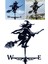 Metal Cadı Şekli Weathervane Çatı Montaj Hava Kanadı Bahçe Çiftliği Süsleme (Yurt Dışından) 3